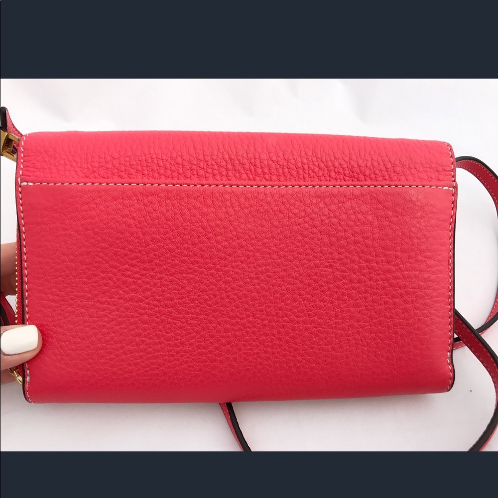 NWT Tory Burch Perforated Logo Crossbody RedGinger - Picture 5 of 8